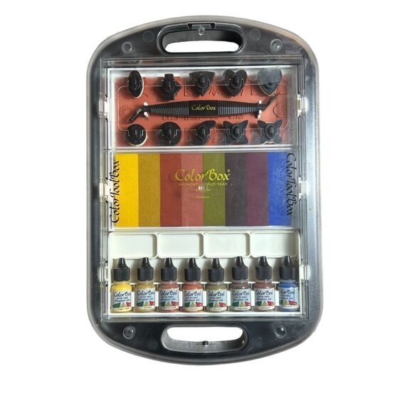 Rare Unique Find! Color Tool Box Ink Cases Set of 3 - Picture 11 of 16